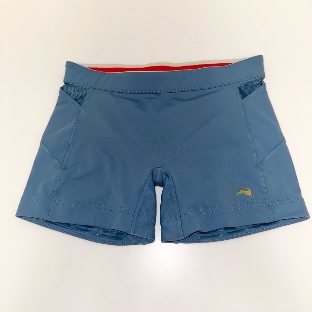 Tracksmith Lane Five Short Tights small light blue